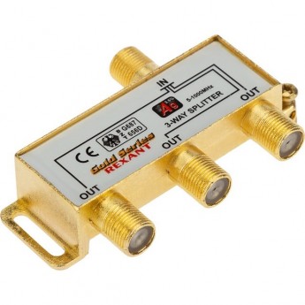Делитель REXANT ТВ х 3 + 4 шт. F BOX 5-1000МГц GOLD