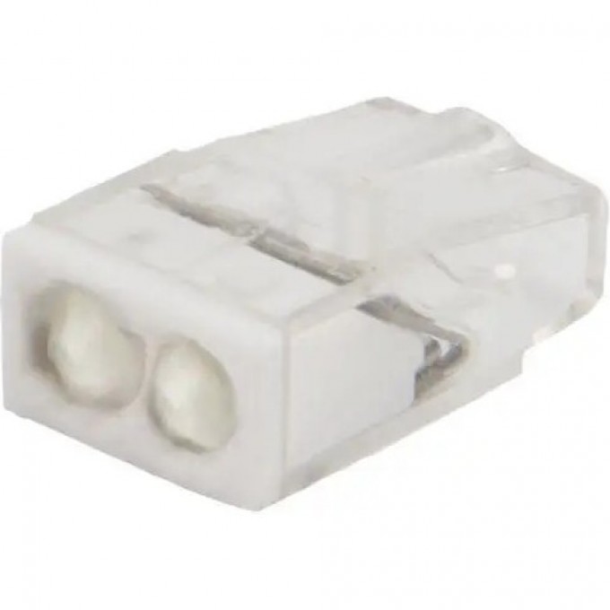 Экспресс-клемма с пастой REXANT СМК 2273-242, 2-проводная 0.5-2.5 мм², прозрачная, блистер (5 шт./уп.) 07-3216-5