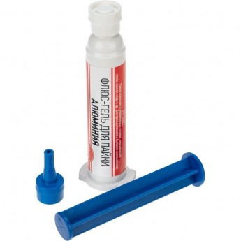 Флюс-гель для пайки REXANT, пайка алюминия, 12 мл, техно-шприц, блистер