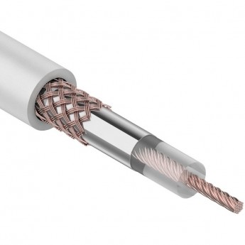 Кабель коаксиальный REXANT RG-58 A/U 100 м белый