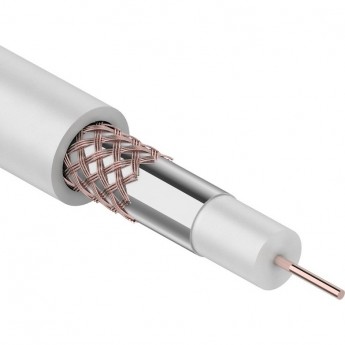 Кабель коаксиальный REXANT RG-59U+CU 305 м белый