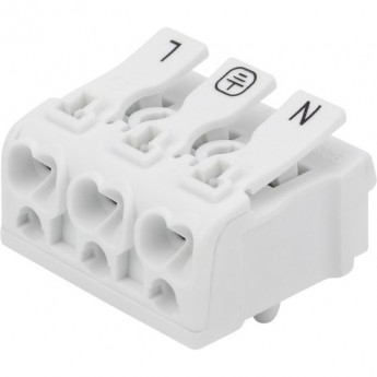 Клемма пружинная соединительная REXANT КСП 3-полюсная с монтажными ножками (100 шт./уп.)