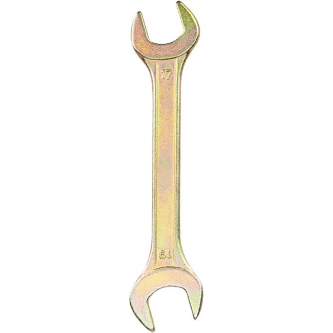 Ключ рожковый REXANT 17х19мм, желтый цинк 12-5830-2