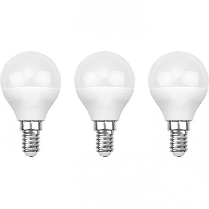Лампа светодиодная REXANT ШАРИК (GL) 11.5 Вт E14 1093 Лм 4000 K нейтральный свет (3 шт./уп.) 604-042-3