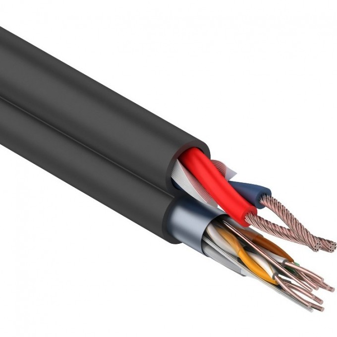 Мульти-кабель REXANT FTP 4PR 24AWG черный 200 м 01-4044