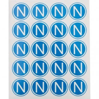 Наклейка REXANT знак электробезопасности «N» d - 20 мм (20шт на листе)