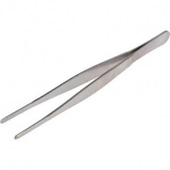 Пинцет прямой REXANT, рифленый 125 мм (блистер)
