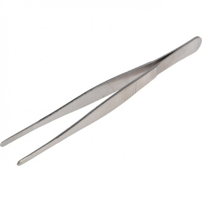 Пинцет прямой REXANT, рифленый 125 мм (блистер) 12-0360