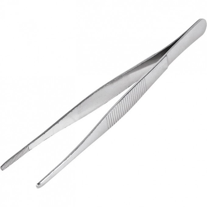 Пинцет прямой REXANT, рифленый 160 мм (блистер) 12-0366