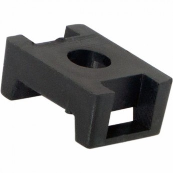 Площадка REXANT ПС-2 для крепления стяжки 22х16 мм черная, 100 шт.