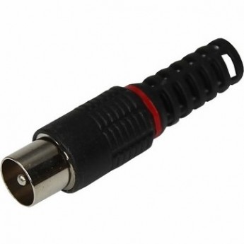 Разъем REXANT штекер TV без пайки черный Разъем REXANT штекер TV без пайки черный