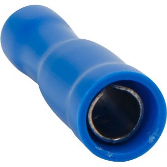 Разъем штекерный REXANT полностью изолированный гнездо 4 мм 1.5-2.5 мм² (РШПи-м 2.5-4/РшИмп 2-5-4) синий