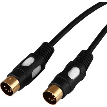 Шнур REXANT DIN 5 Pin - DIN 5 Pin, 1,5м (GOLD)