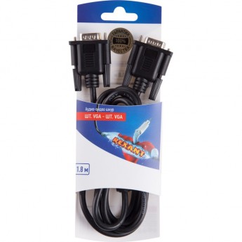 Шнур REXANT штекер VGA - штекер VGA 1.8m с ферритами