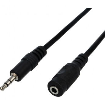 Шнур REXANT стерео 3.5 мм гнездо - стерео 3.5 мм штекер 3 м