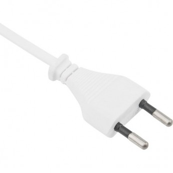 Шнур сетевой REXANT 2x0.5 мм² 1.5 м вилка плоская без розетки белый