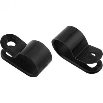 Скоба REXANT под винт 12 мм, черная (50 шт/уп)