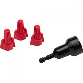 Соединительный изолирующий зажим REXANT с лепестками СИЗ-13 ø 13 мм (1,5-16 мм²), красный (10 шт./уп.)