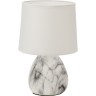 Светильник декоративный настольный REXANT "ФОРТЕ" с основанием цвета мрамор с белым абажуром, Е14, 40 Вт 603-1022