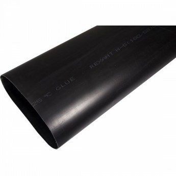 Термоусаживаемая трубка REXANT 180.0/58.0 мм клеевая черная 1 м Термоусаживаемая трубка REXANT 180.0/58.0 мм клеевая черная 1 м