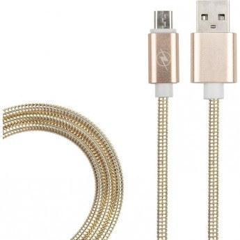 USB кабель REXANT micro USB, золото металл, 1 м