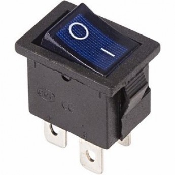 Выключатель клавишный REXANT MINI RWB-207 6А синий с подсветкой Выключатель клавишный REXANT MINI RWB-207 6А синий с подсветкой